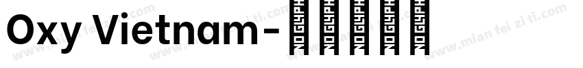 Oxy Vietnam字体转换